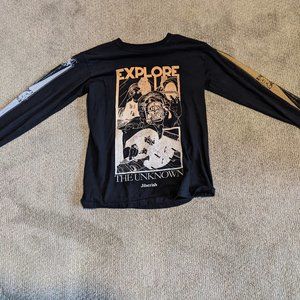 Black Jiberish Long Sleeve T-Shirt